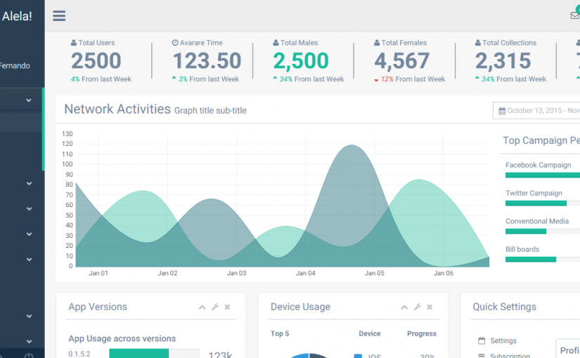 5 Free Bootstrap Admin Template for Your Project